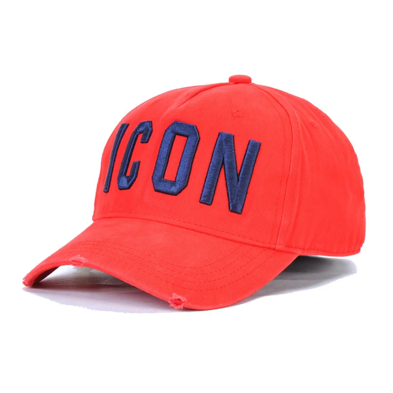 Red Men's Baseball Caps Fashion Embroidery Letter Men Hip Hop Caps Soft Comfort Adjustable Women Visor Hat Gorras Para Caballero