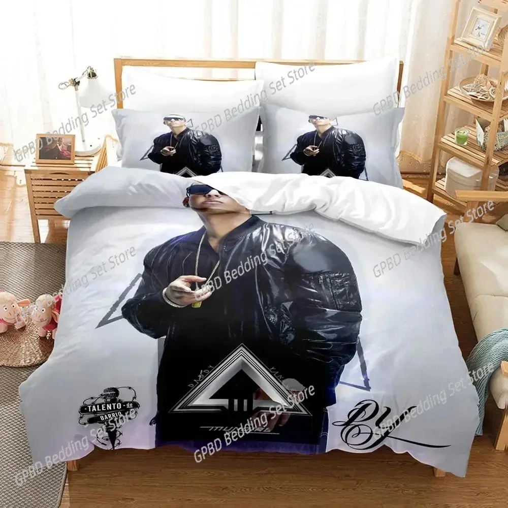3D Printing Daddy Yankee Bedding Set Duvet Cover Bed Set Quilt Cover Pillowcase Comforter king Queen Size Boys Adult Bedding Set