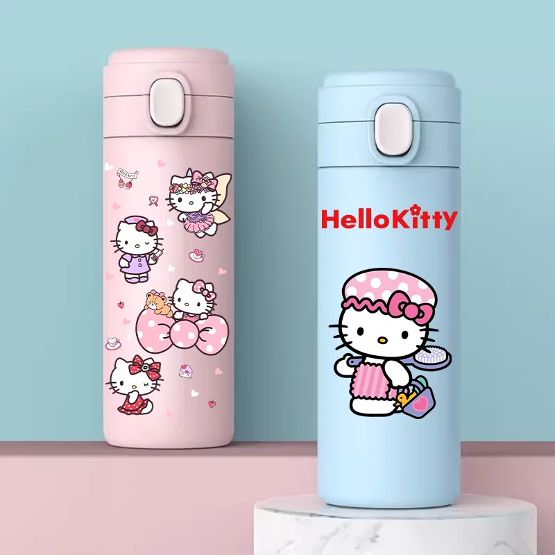 

Sanrio 420 ML Thermos Mug Hello Kitty Cartoon 304 Stainless Steel Portable Water Cup Travel Water Bottle Kawaii Cups Kids Gifts