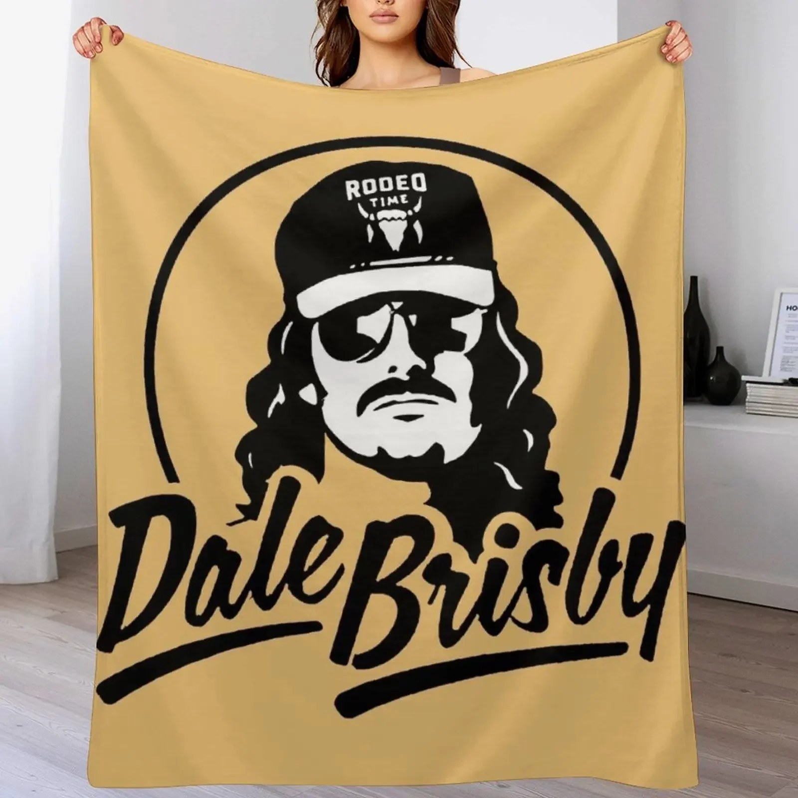 

Dale Brisby , Bull Time Throw Blanket Travel funny gift Large Soft Plaid Blankets