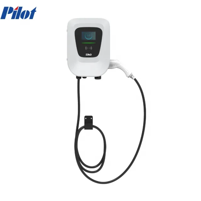 Pilot Sino ocpp EVSE home ev charger IP55 Level 2 32A WiFi and Bluetooth Enabled wall ev charger DLB ev charging