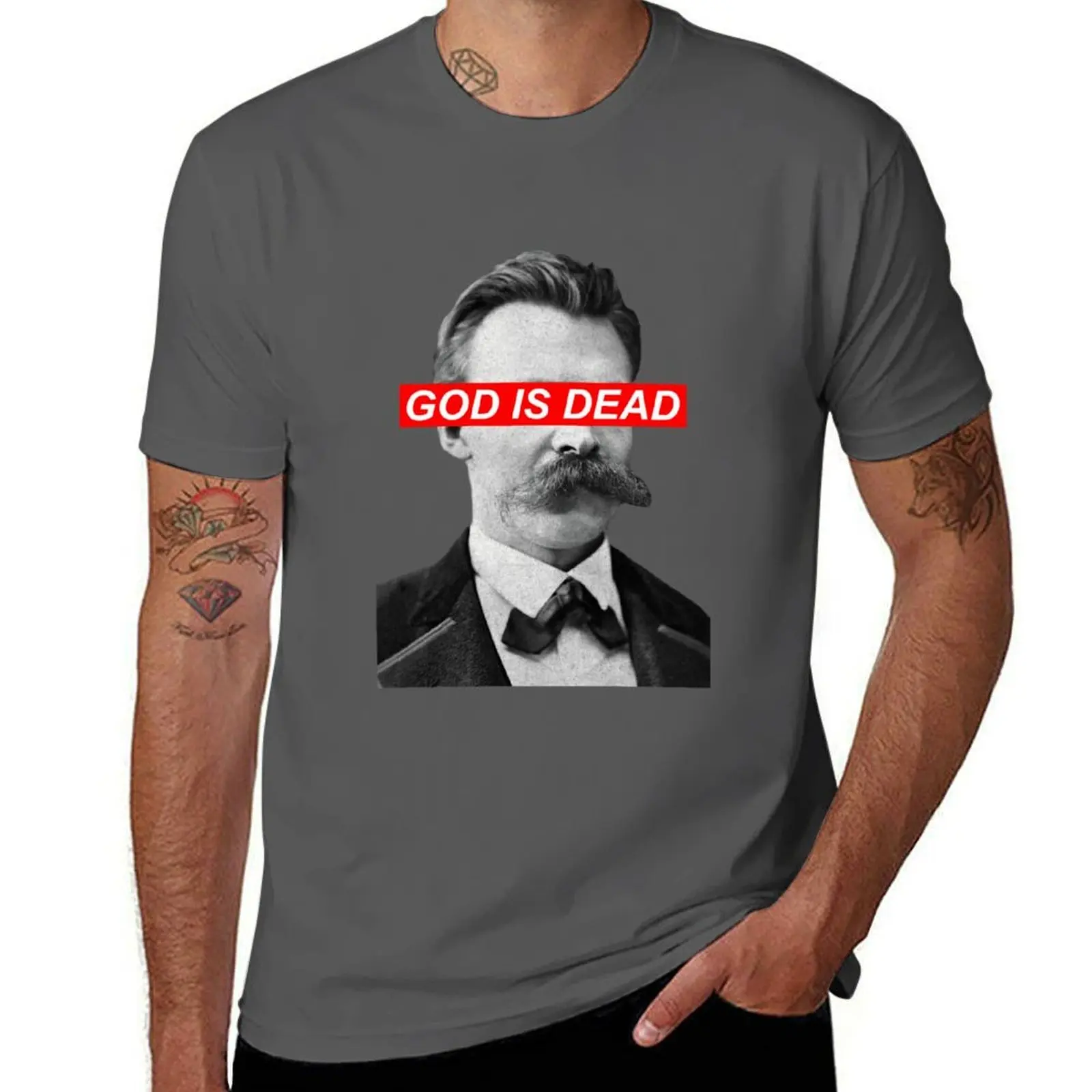 

God Is Dead - Red T-Shirt t shirt man designer cotton t shirts high quality T-Shirt