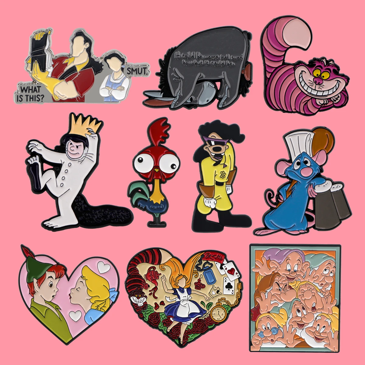 Classic Movie Characters Enamel Pins Cartoons Anime Badges For Bags Jeans Clothes Jackets Backpack Hoodies Lapel Pin Kids Gifts