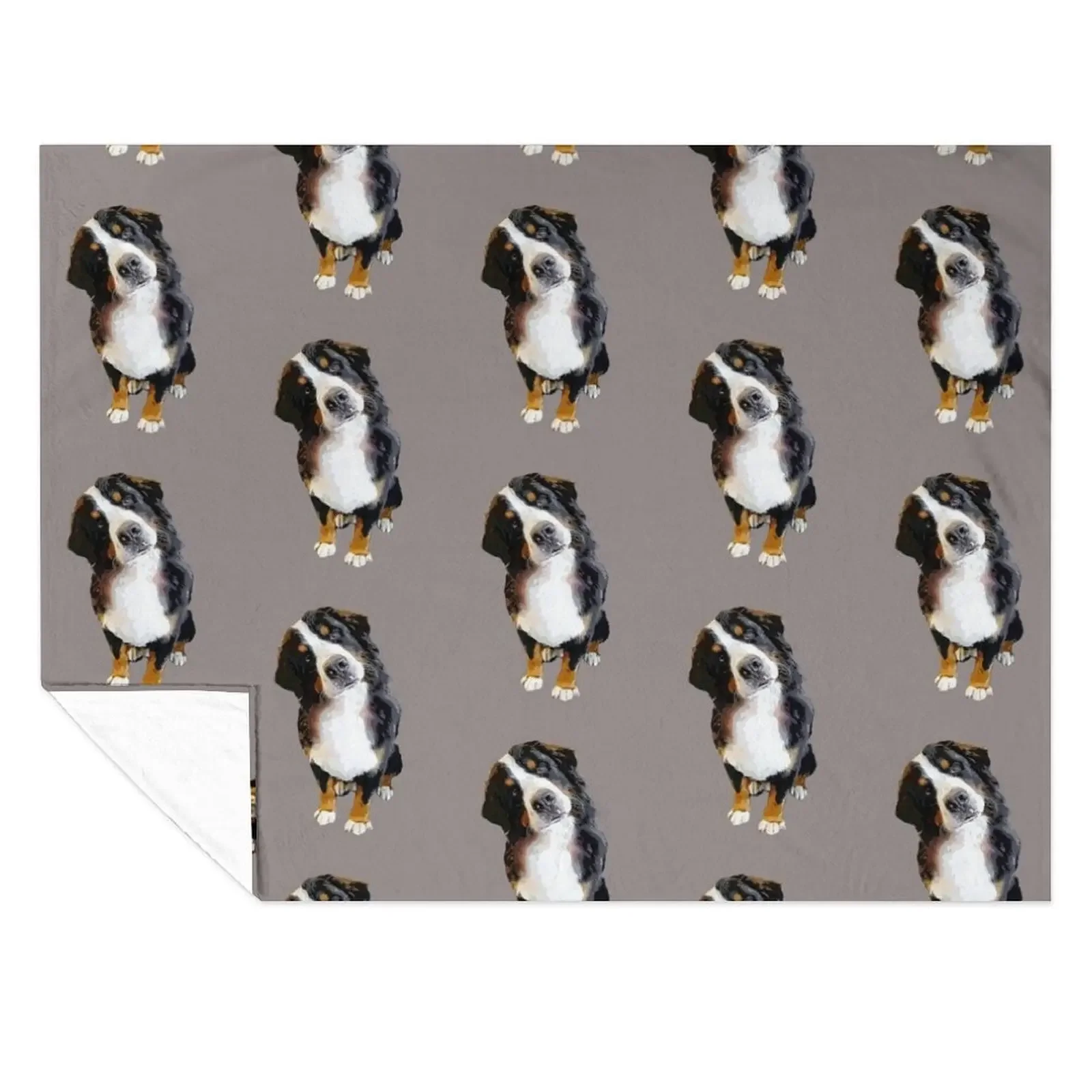 

Bernese Mountain Dog Cute Head Tilt Throw Blanket Blankets Sofas Of Decoration Luxury Brand Thermals For Travel Furrys Blankets