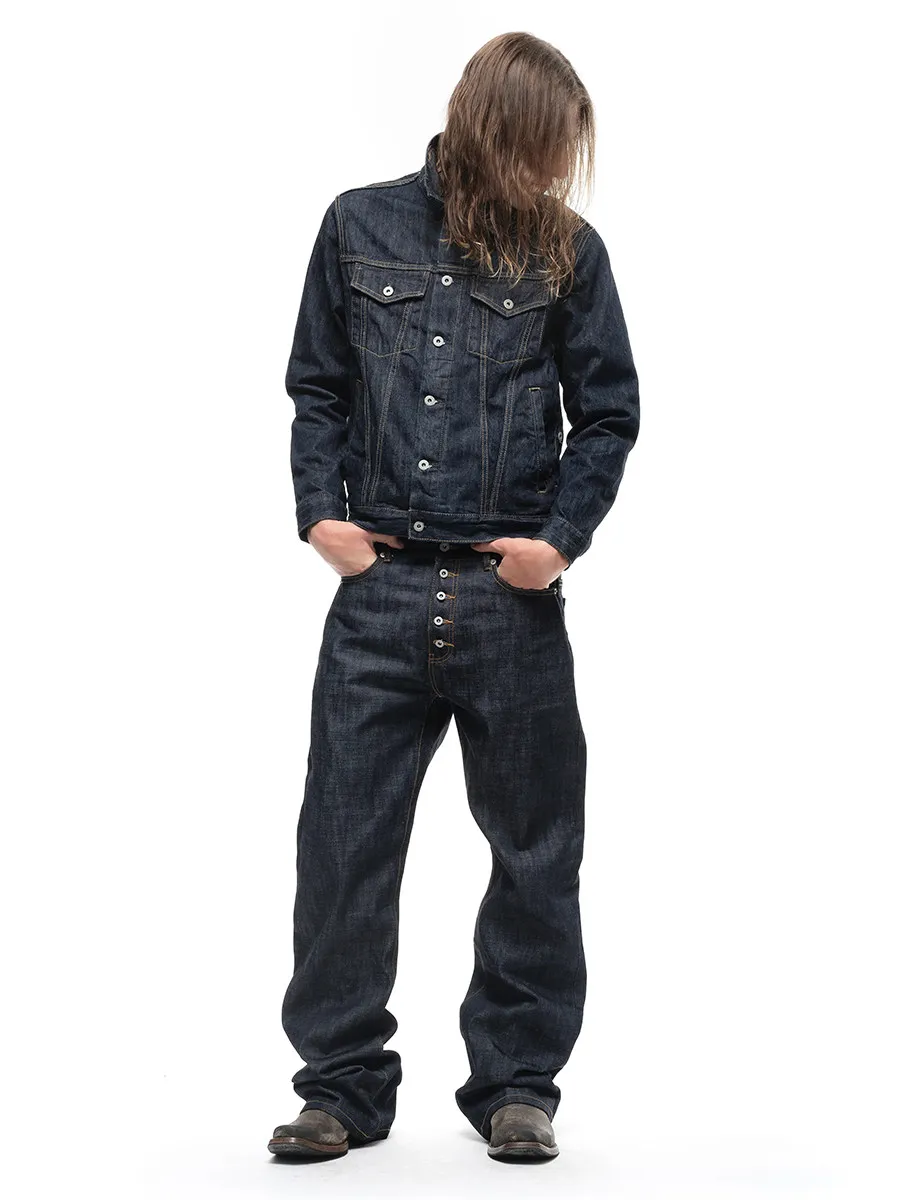No faith studios straight micro pull red edge red ear original cow Japanese limited boot cut jeans