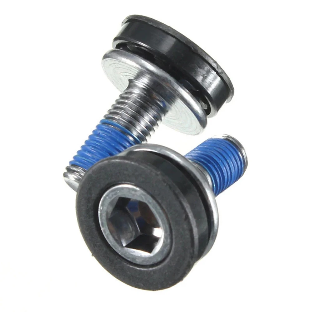 Screw Hexagon Crankset Nuts Mountain Bike M8 Screw Crank Arm Bolts Bike M8 Screw Bottom Bracket Screw Hexagon Bottom Nuts