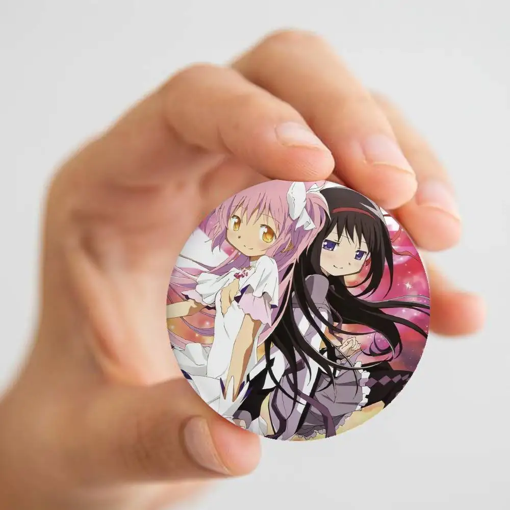 Puella Magi Madoka Magica Minimalist Exquisite Tinplate Brooches: Sleek Badge Lapel Pins for Bag Practical Souvenir Gifts - view 4