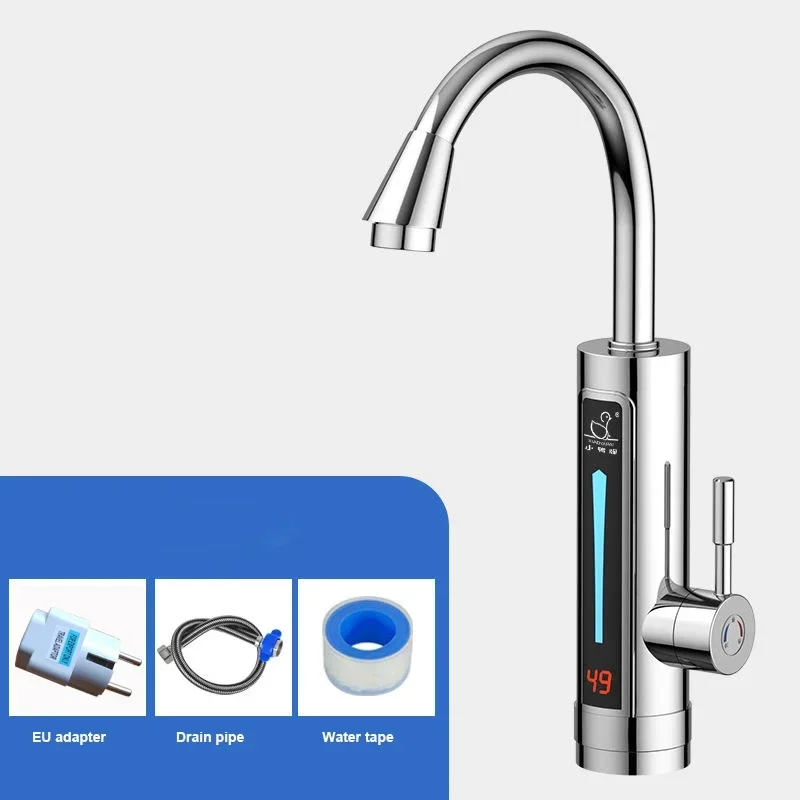 3300W Electric kitchen instant heating faucet heater hot cold dual-use Tankless water quickly heating tap with LED display