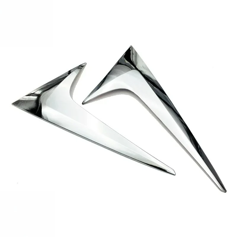 For Mazda CX-5 CX5 KF 2017-2021 2022 2023 2024 Chrome Car Rear Window Spoiler Cover Trim Side Wing Triangle Trims Accessories view 4