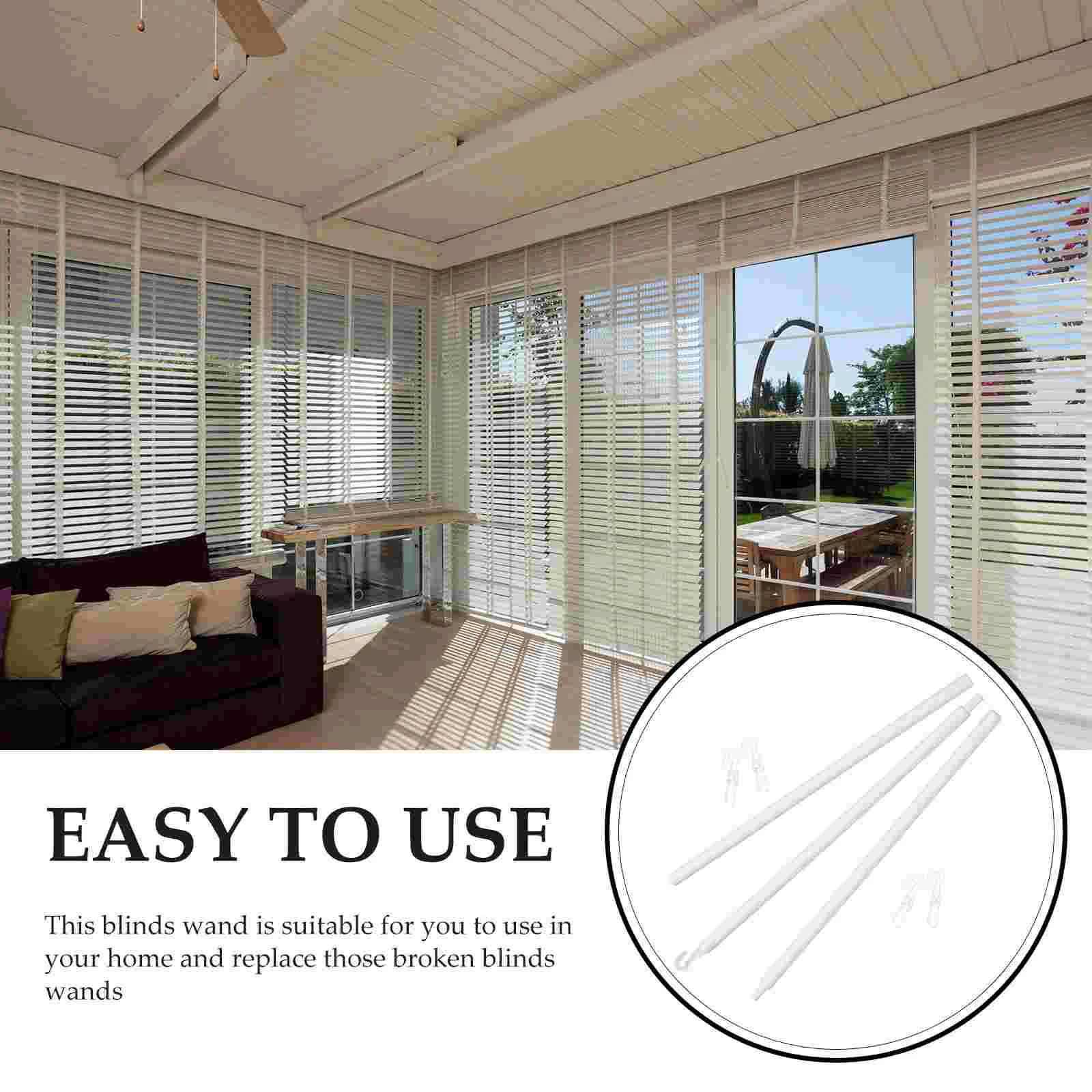 Venetian Blind Rod Window Treatment Accessories Stick Component Detachable Wand Pp Vertical Pull Cord Replacement