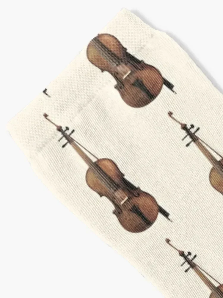 Violin Drawing Socks shoes Sports sport Luxury Woman Socks Men's