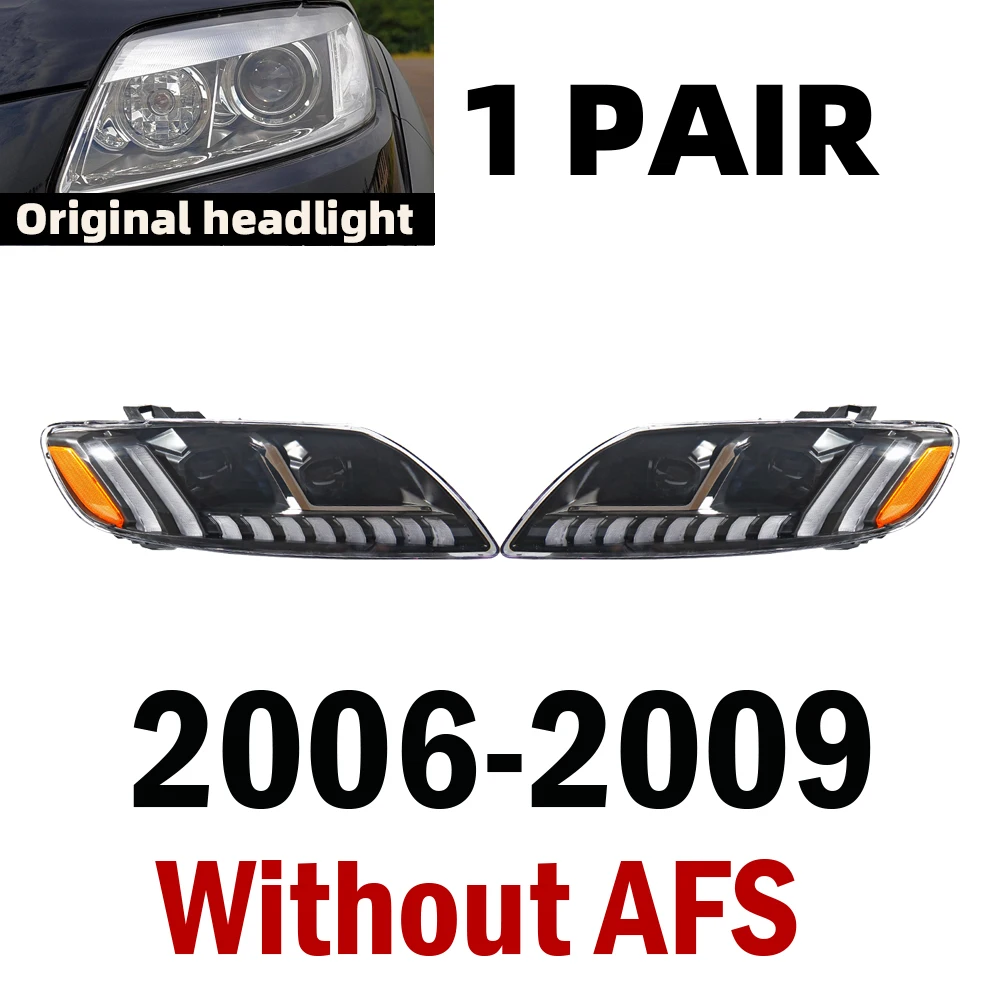 Koplampen Audi Q7 2006-2015 Hoofdlamp Verbeterde LED Met Dynamische Richtingaanwijzer Koplamp Montage 2 STUKS