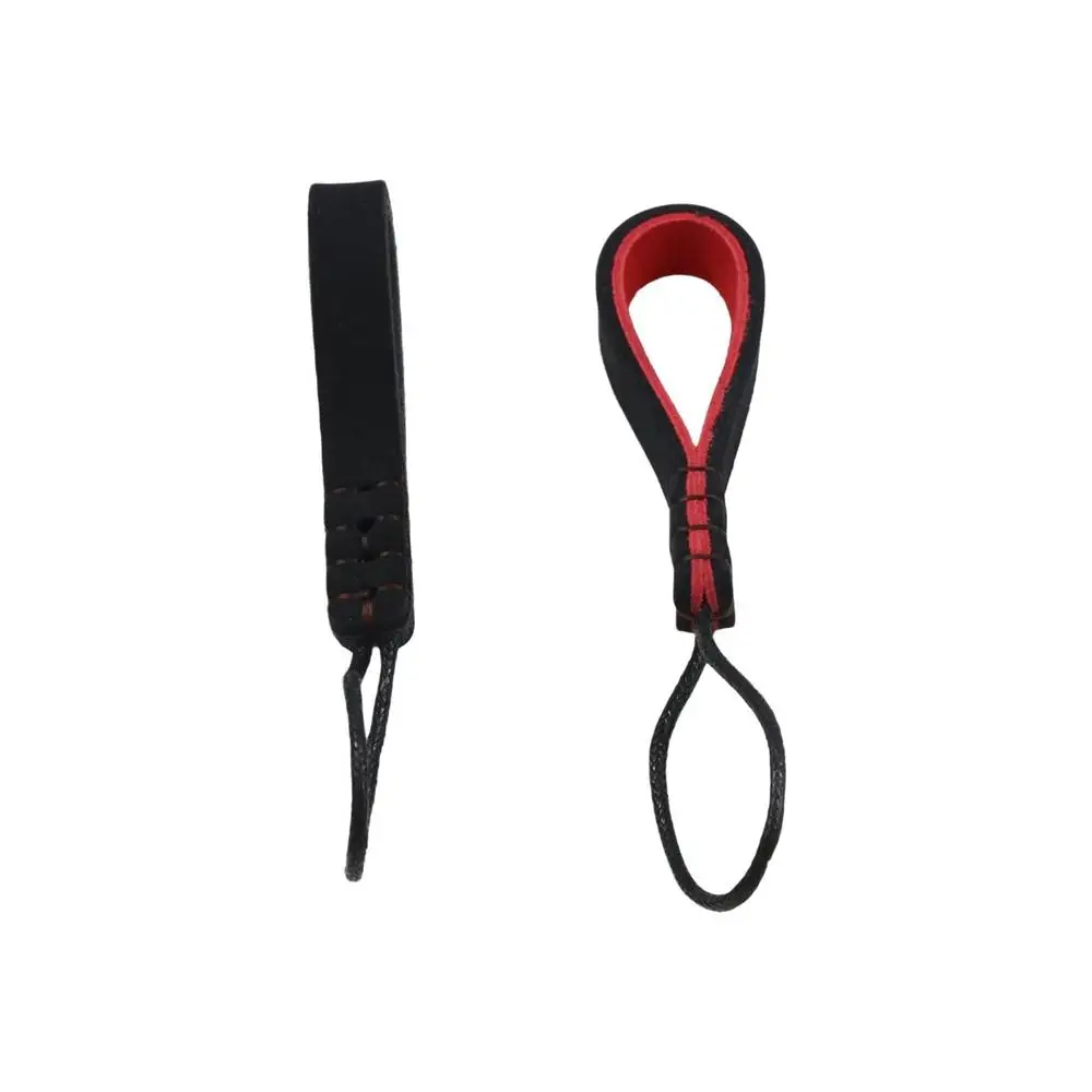 Personalized Wear-resistant Leather Lanyard Key Loop Handmade Cowhide Car Keychain Retro Vintage Leather Key Ring Key Holder
