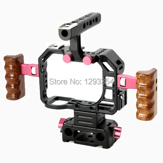 

Hontoo a7S ILCE-7S Cage Rig with wooden Handles for sony A7S