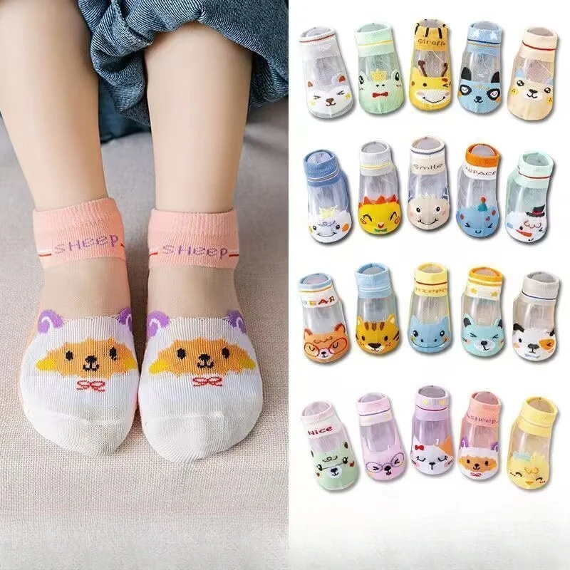 5 Pairs Children's Socks,spring and Summer Children's Socks,
