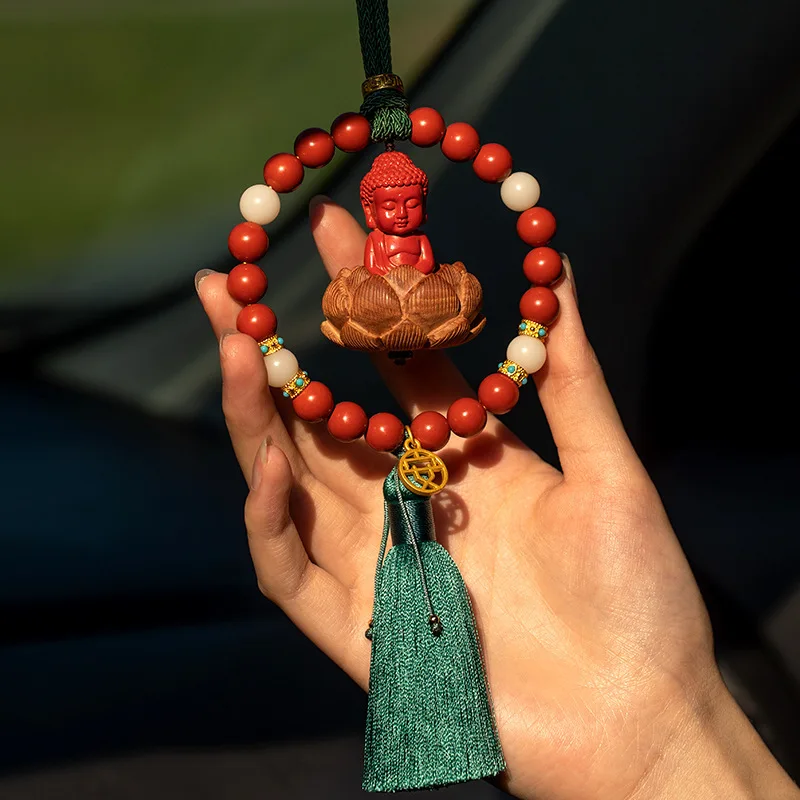 Automobile Ornament Interior Hanging Accessories High-End Car Rearview Mirror Fidelity Avalokitesvara Buddh