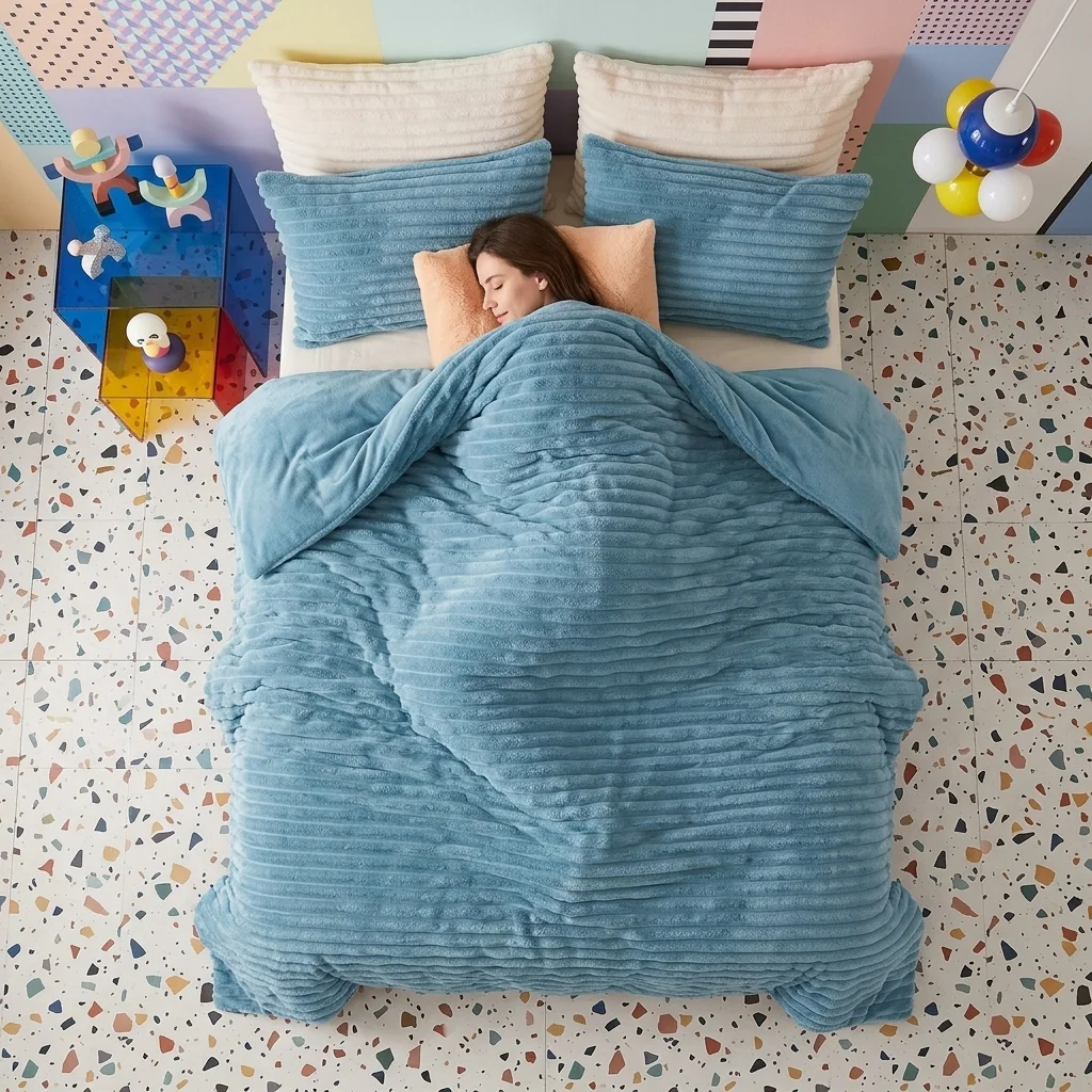 Winter Milk Velvet Quilt Soft  Comfortable  And Warm Thick Quilt  Universal For All Seasons  Suitable For Bedrooms  Hotels  Guest Rooms  And Other Scenes  Flower Pattern  Machine Washable. (Queen King Size)