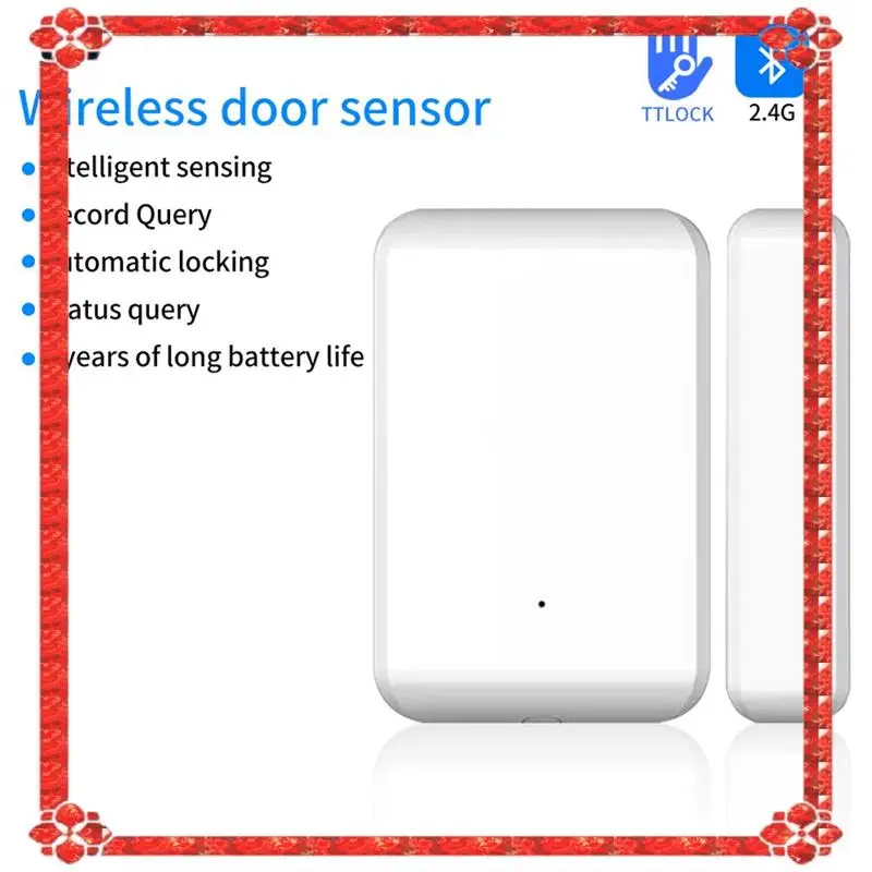 

24-Hour Delivery 2.4Ghz Wireless TTLOCK Door Sensor Smart Door Lock Sensor ABS Windows Open Close Status Works With TTLOCK App S