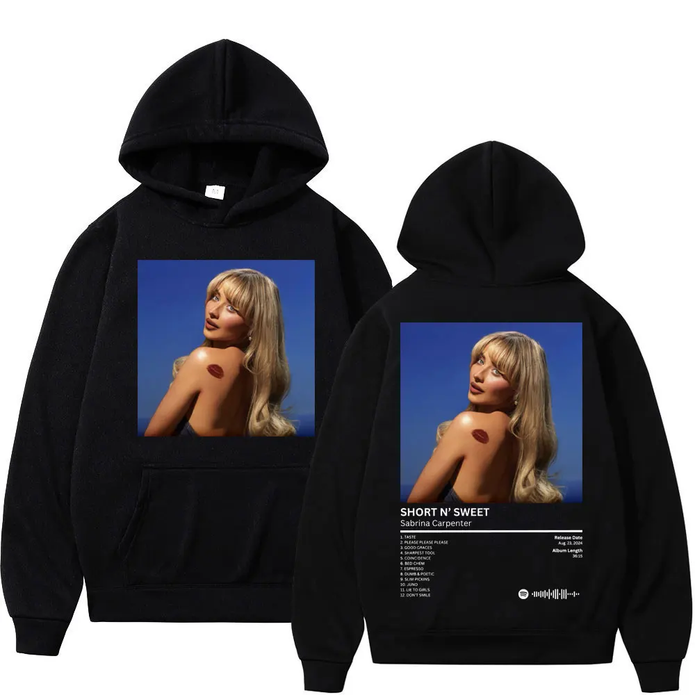 

Sabrina Carpenter Music Album Print Hoodie Men Women Fashion Rock Hip Hop Sweatshirts Autumn Winter Casual Oversized Pullovers