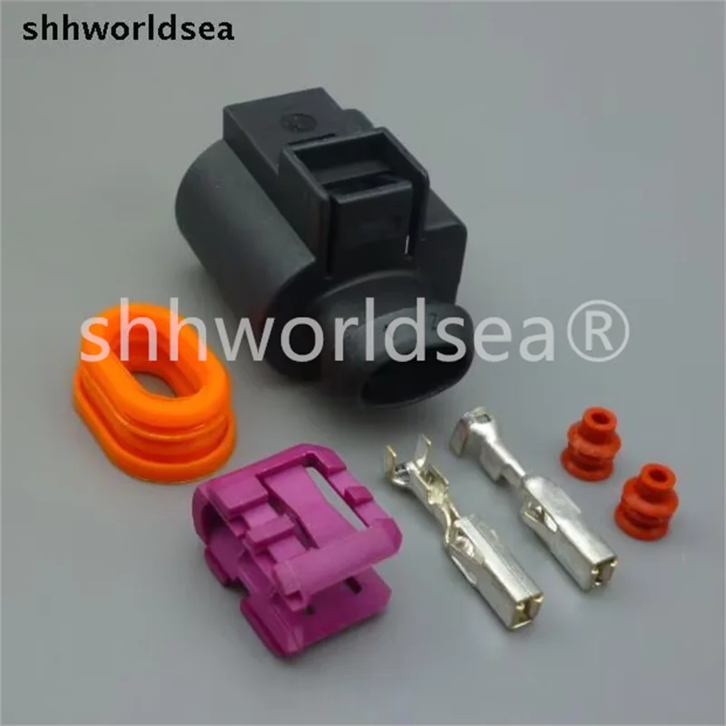 Shhworldsea 2 pin crankshaft position spray nozzle plug Auto fuel injector connector Fog lamps generator horn plug For VW AUDI
