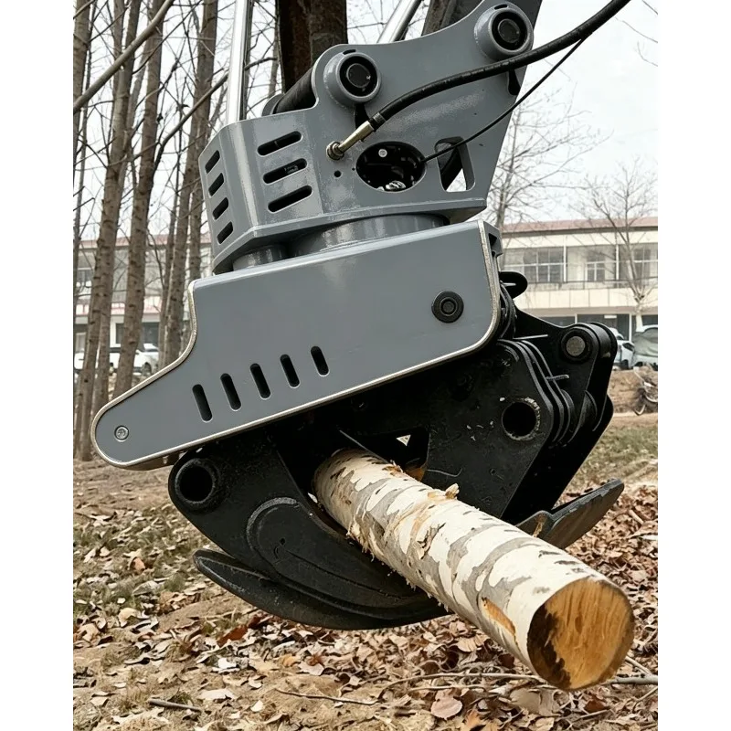 Rotating Wood Cutting Tree Grab Saw Hydraulic Clamp Saw for Excavator Construction Forestry Farm Machine Grapple Saw Gear Core
