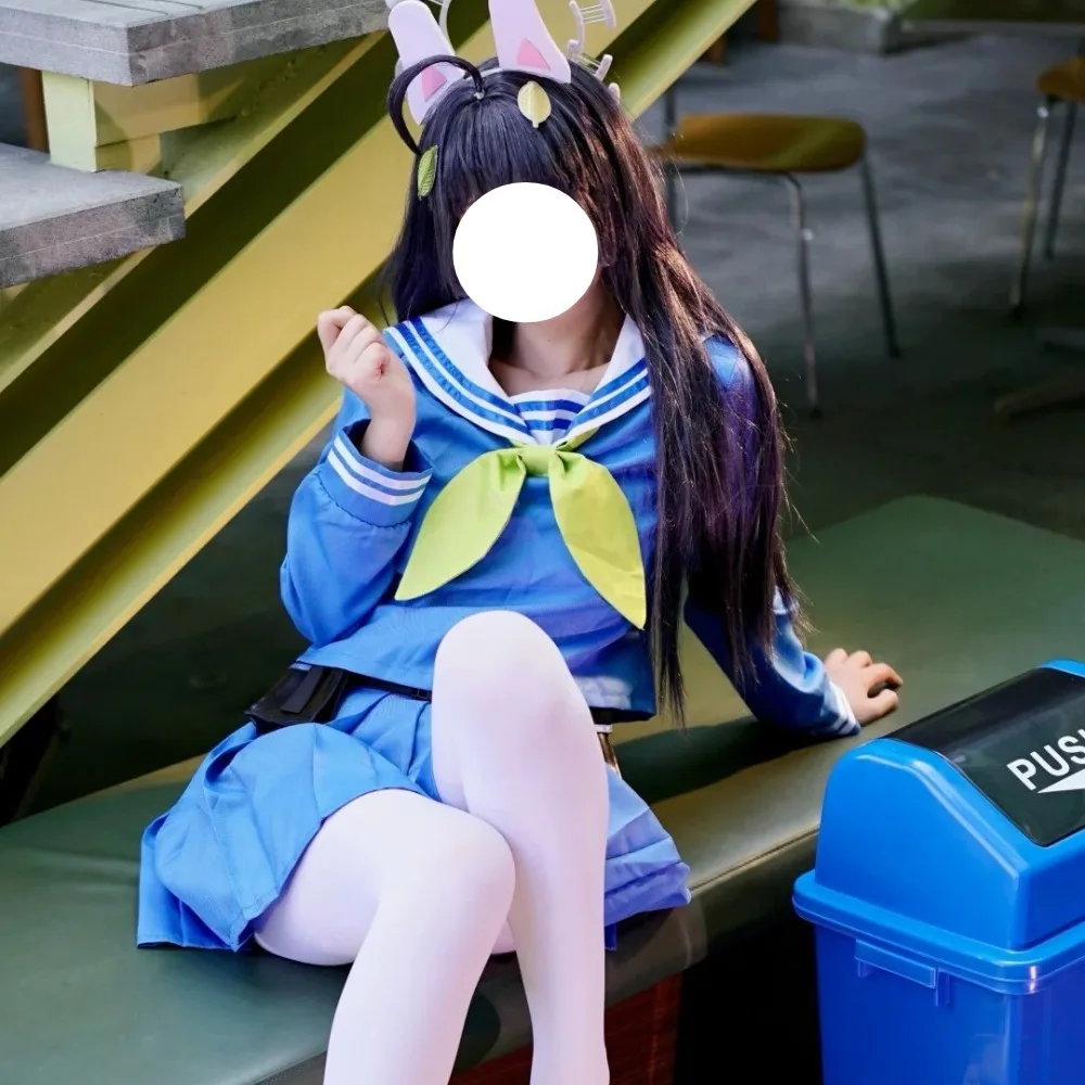 Blue Archive Kasumizawa Miyu Cosplay Costume Long Sleeve JK Sailor Uniform Full Set Adult Women Halloween Comic Con Outfit view 2
