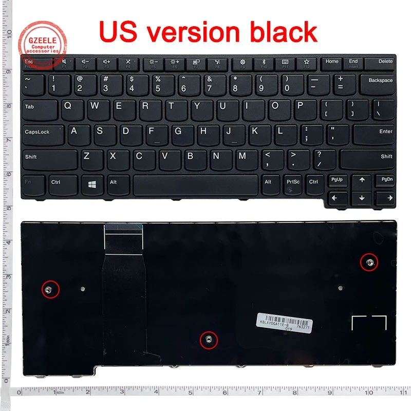 US NEW keyboard For Lenovo Thinkpad 11e Yoga 6th Gen 5 Gen 6 (Type 20SE 20SF) Black SN20W41760 2H-ACDUS English laptop