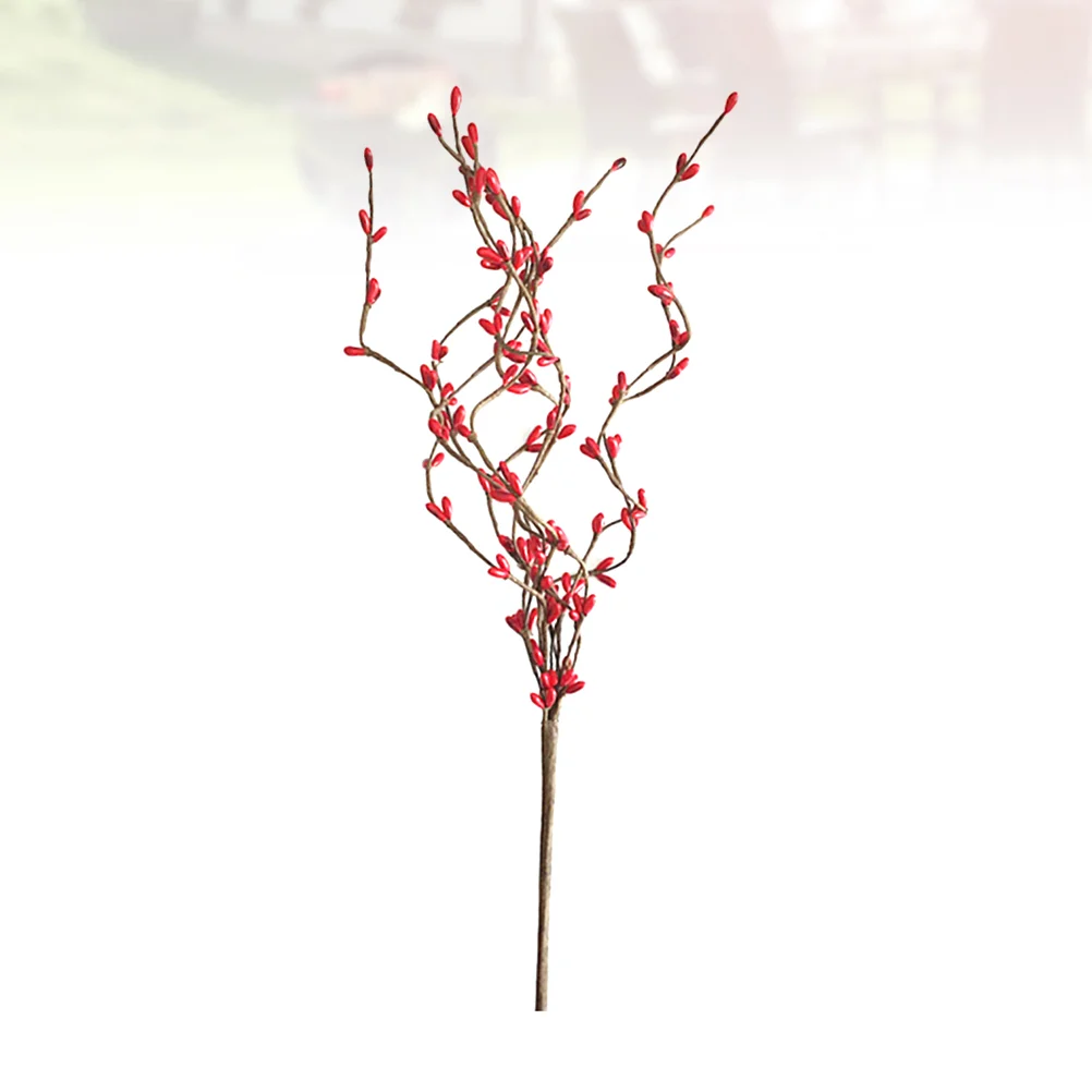

Home Twig Decor Artificial Berry Twig DIY Berry Cuttings Desktop Vase Berry Festival Twig Ornament (Red)