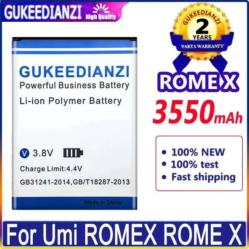 

Reliable Power Mobile Phone Battery 3550Mah For Umi Romex Rome X