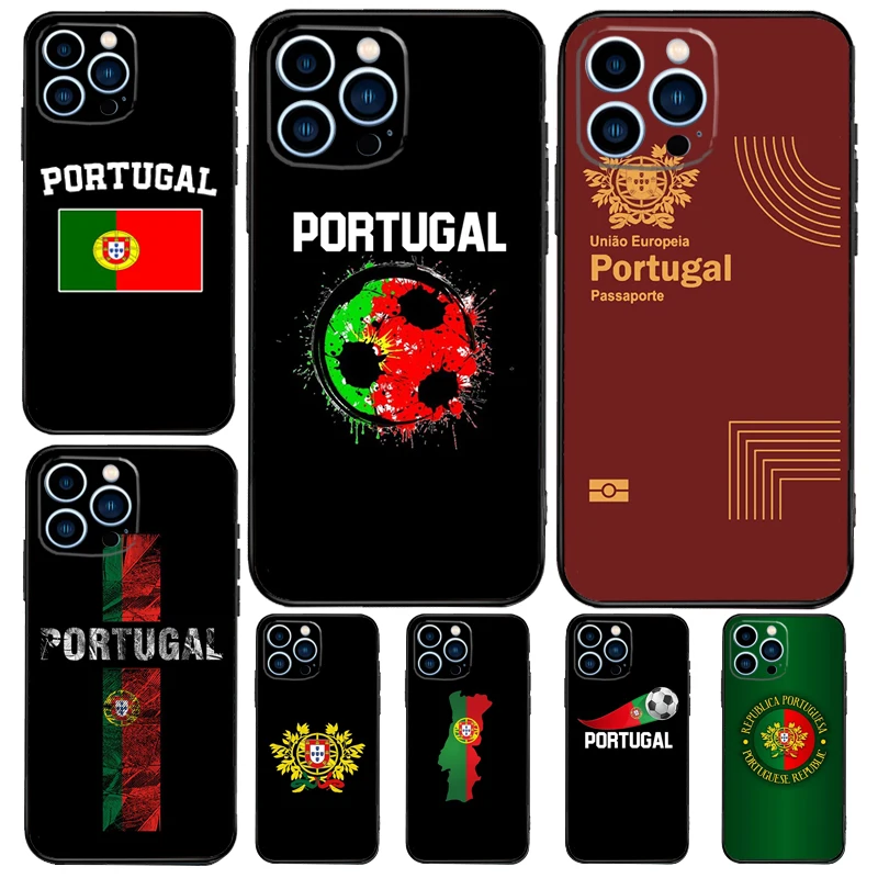 Portugal Flag Case For iPhone 11 12 13 14 15 16 Pro Max 15 16 Plus 13 12 Mini X XS XR Cover