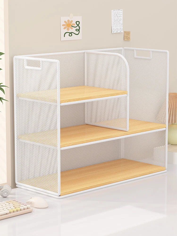 

Simple Multi-Layer Desktop Bookshelf Book Stand Document Storage Rack Student Dormitory Desk Organizer Bookcase Storage Shelf