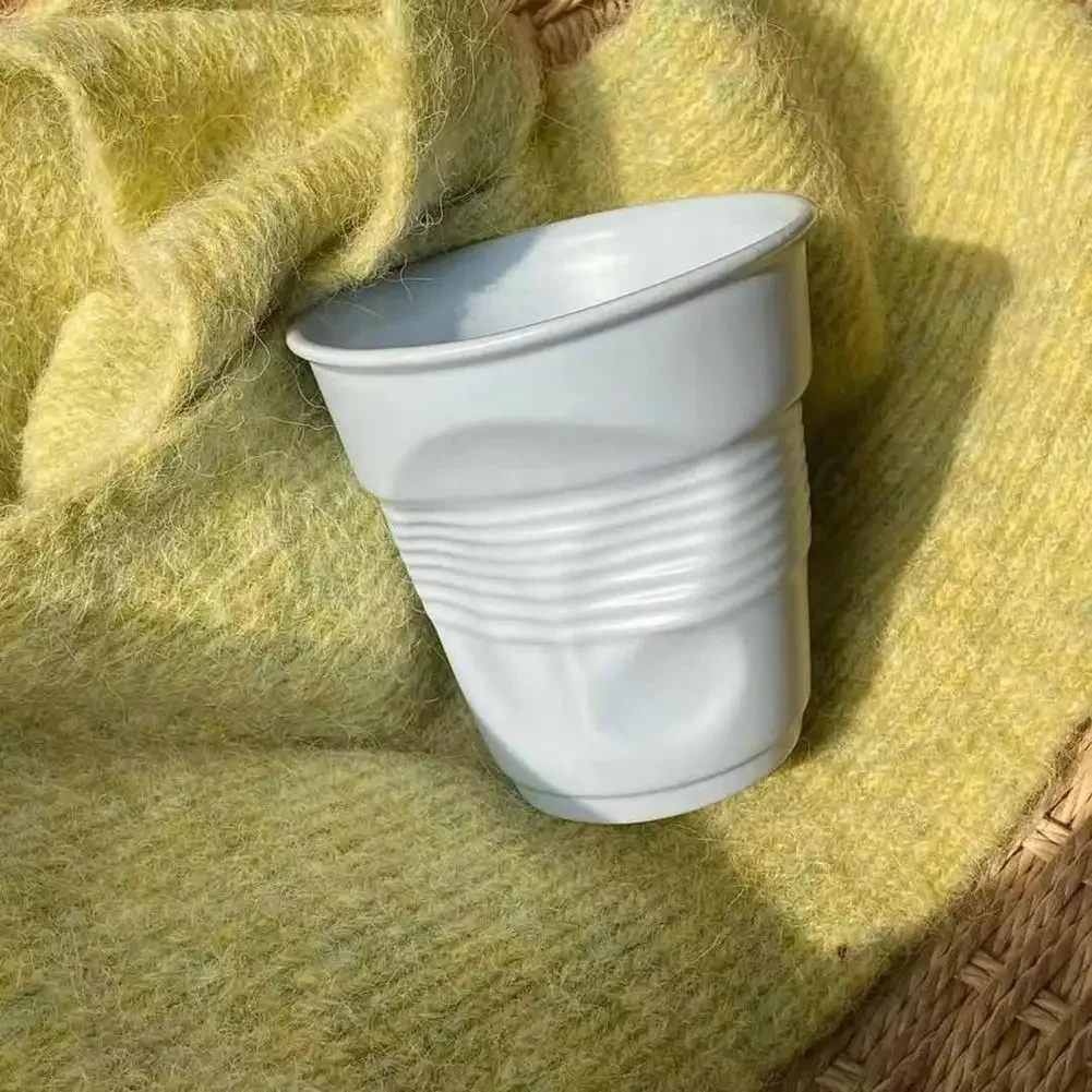 Water Cup Milk Mug Irregular Shape Tumbler Cup Coffee Mug Beer Ceramic Wrinkle Cup Drinkware Рюмки Для Водки Пивная Кружка