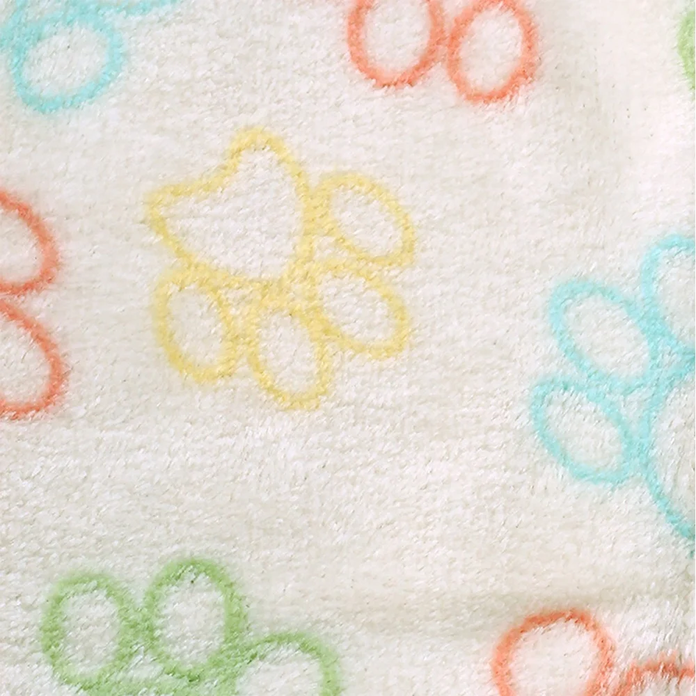 Cozy Plush Throw Blanket 3 Pack Multi-Color Paw Print Soft Machine Washable Pet Blanket Cats Dogs Snuggling Playtime