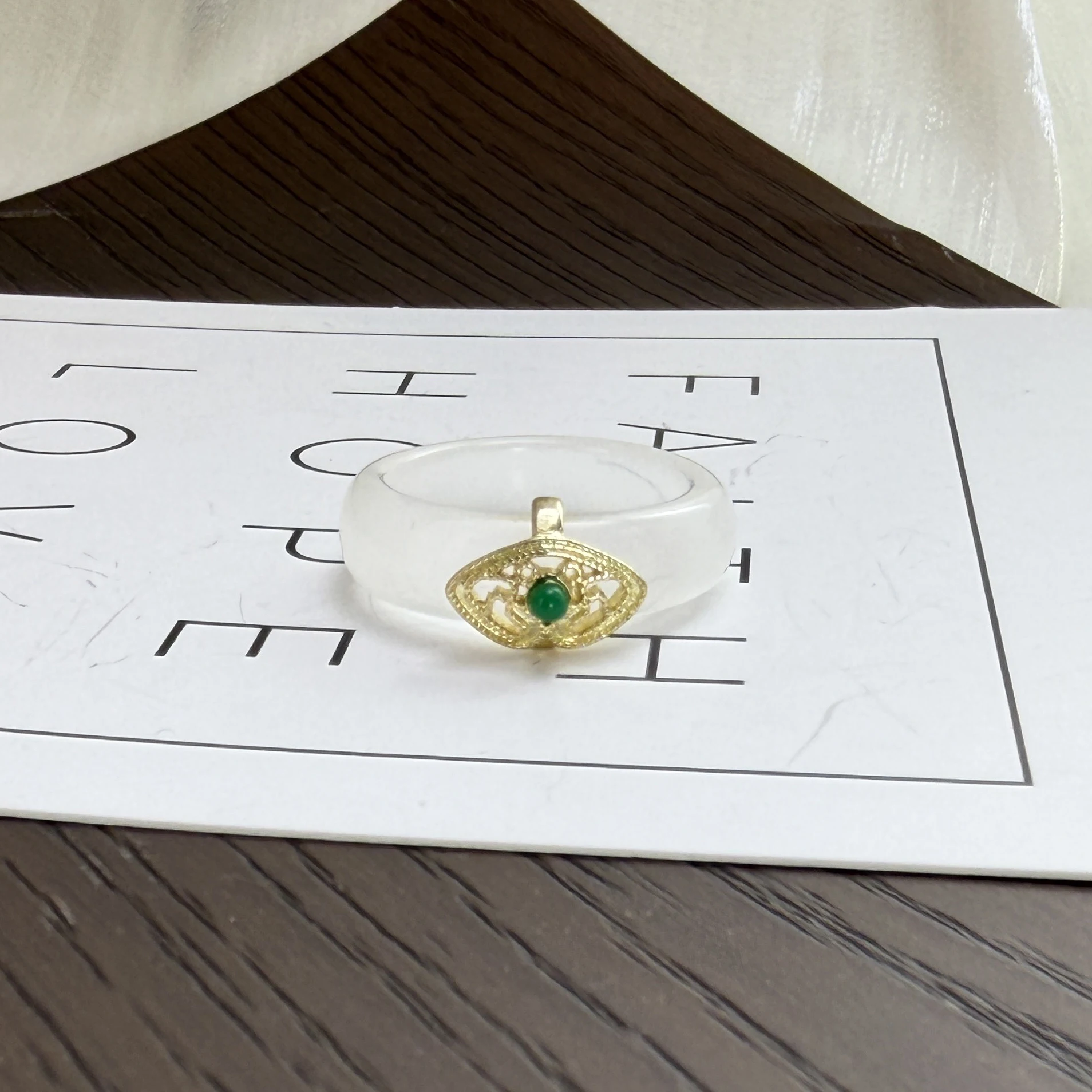 VENTFILLE S925 Sterling Silver Chalcedony Hotan Jade Ring for Woman Vintage Turquoise Jewelry Accessories Girls  Dropshipping