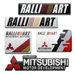 Samochód Aluminiowy Metal Ralliart Odznaka Logo Naklejka Dekoracja bagażnika Naklejka Do Mitsubishi Ralliart Lancer 9 EX Outlander Xl L200