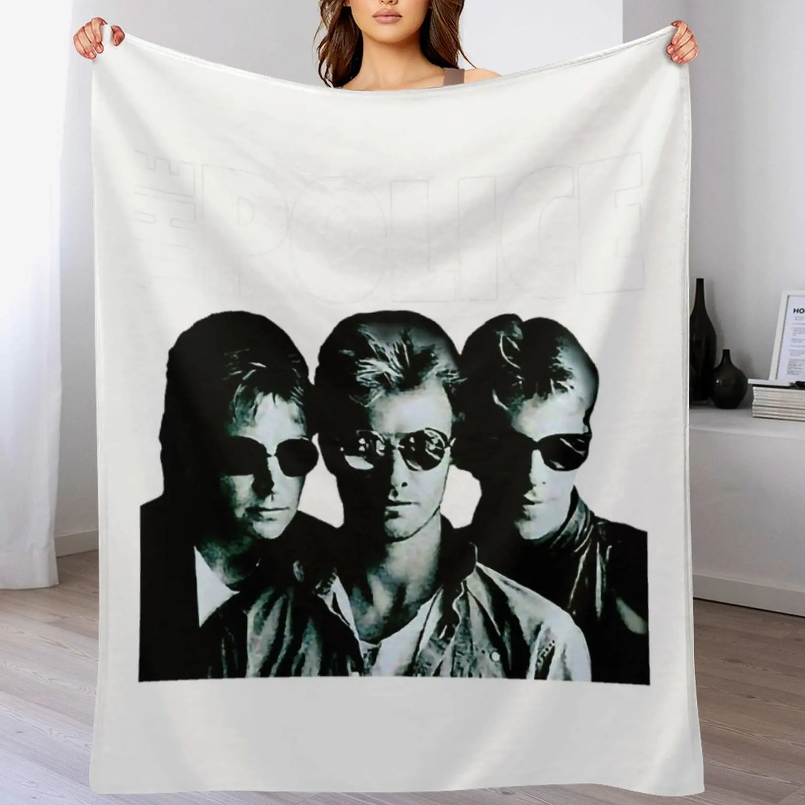 

The Police T-ShirtThe Police __ Classic Rock Throw Blanket warm for winter Designers Beautifuls Blankets