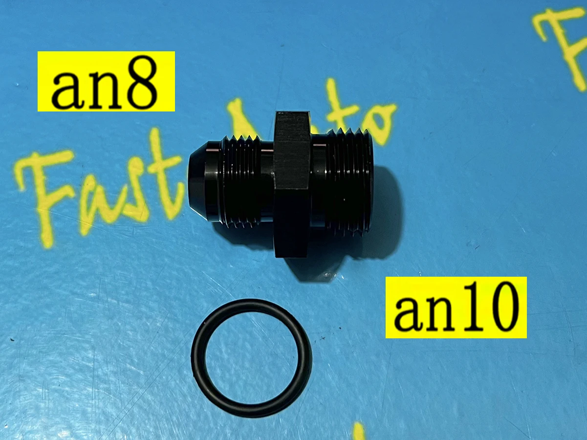 Male an10 an-10 ORB to an8 an-8 male Adapter With O-Ring fitting