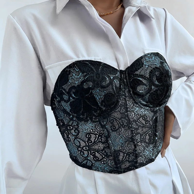 New European and American Cropped Tops, Women's Summer Sexy Sleeveless Slim Fit Low-cut Sexy Underwear