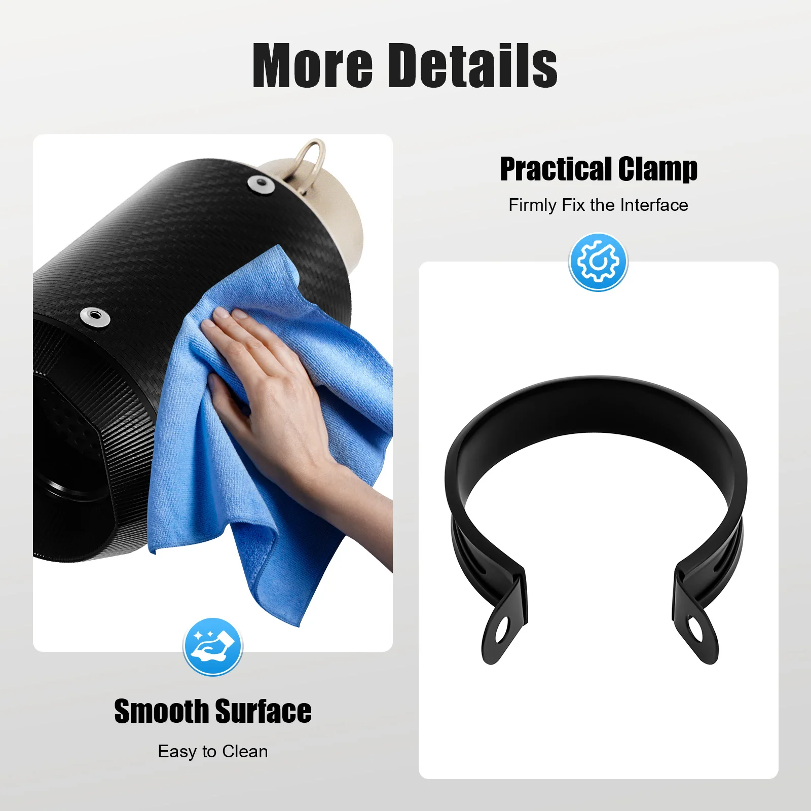 

Черная выхлопная труба мотоцикла, универсальная труба из углеродного волокна, матовая черная отделка для мотоцикла, внедорожника, скутера