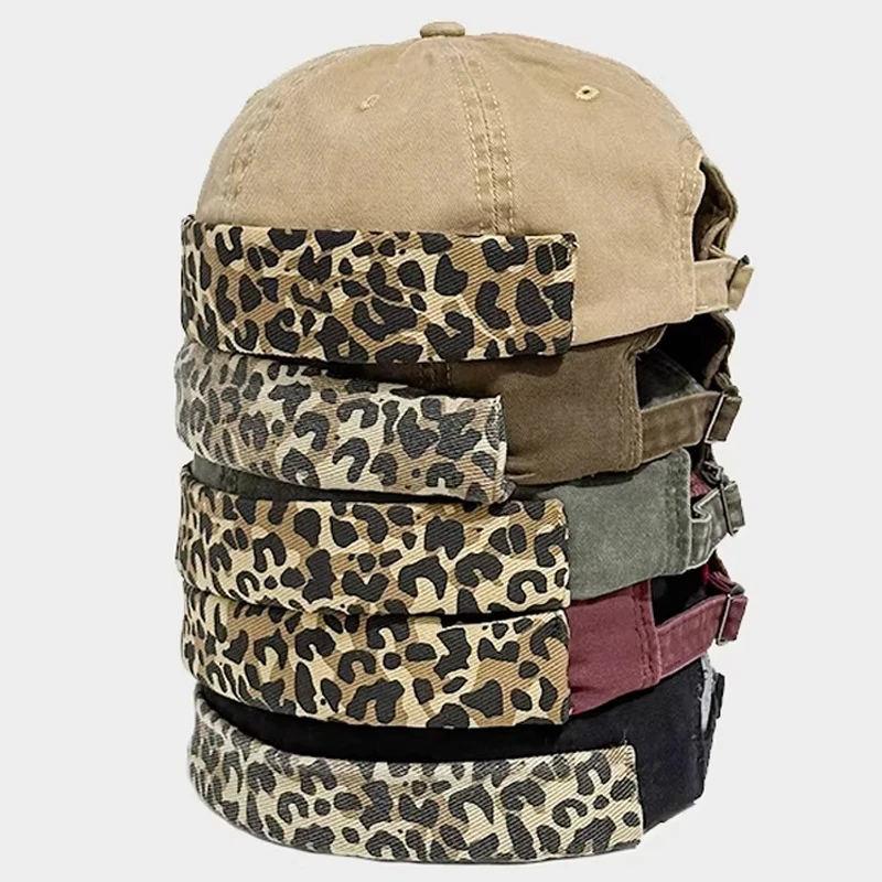 

Fashion Denim Docker Cap Brimless Hat Solid Skullcap Solid Color Sailor Cap Beanie Hats Men Women Bucket Cap Adjustable Dad Hat