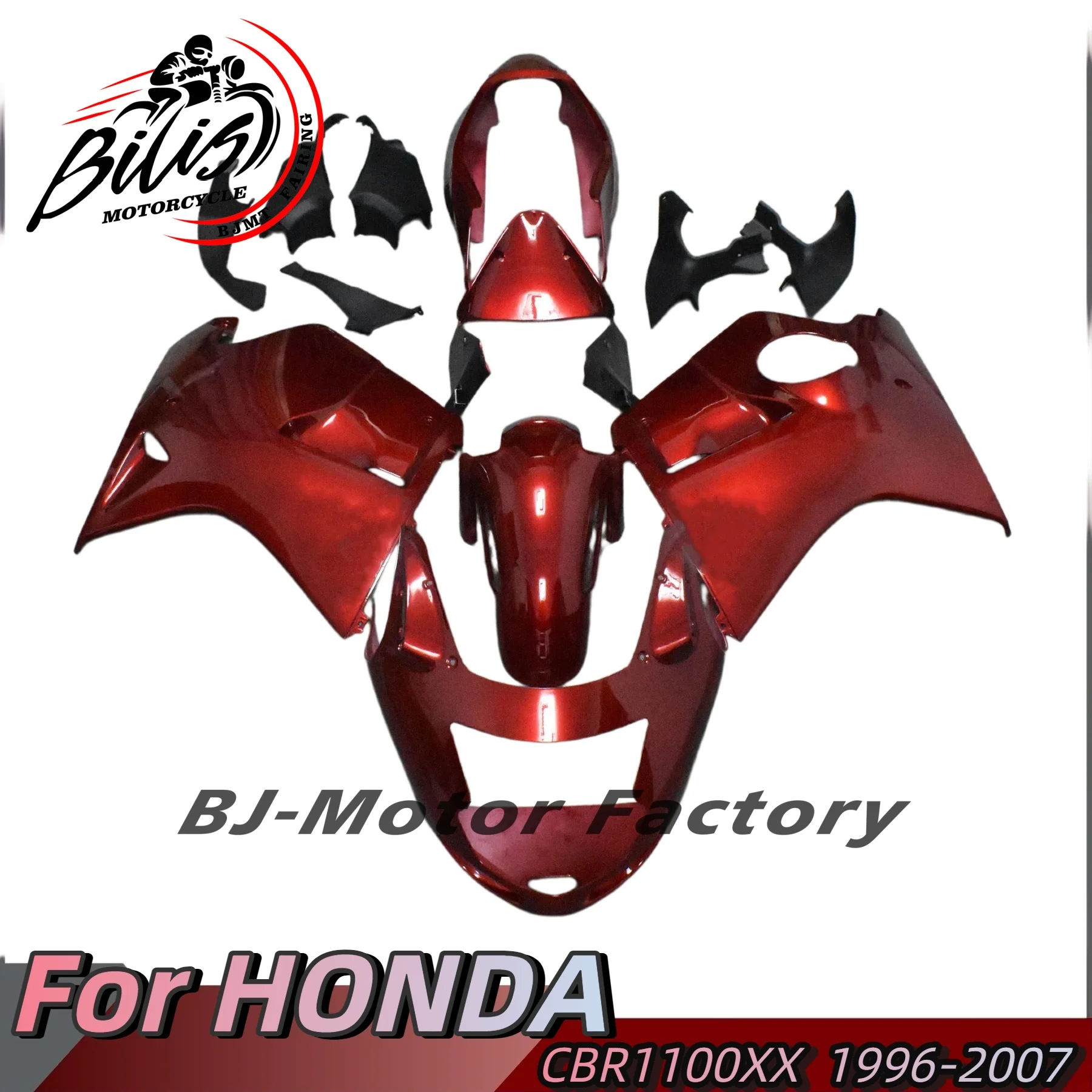 ABS Plastic Fairings Kit Aftermarket Body Panels For CBR 1100XX Super Blackbird 1996 1997 1998-2007 Sport Bike Bodywork Parts