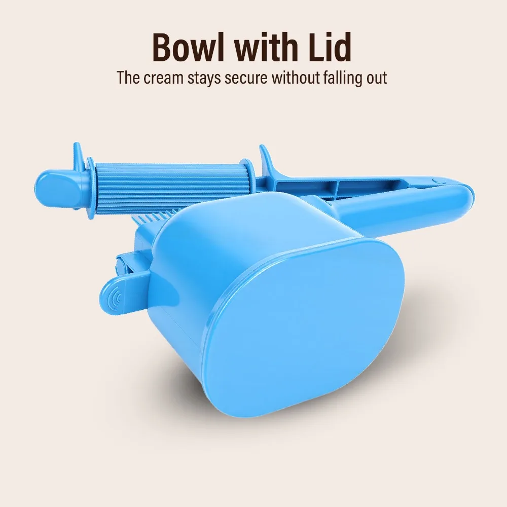 Ergonomic Handle Automatic Hair Coloring Applicator Professional Easy to Use Hair Dye Cream Applicator Automatic Roller Comb