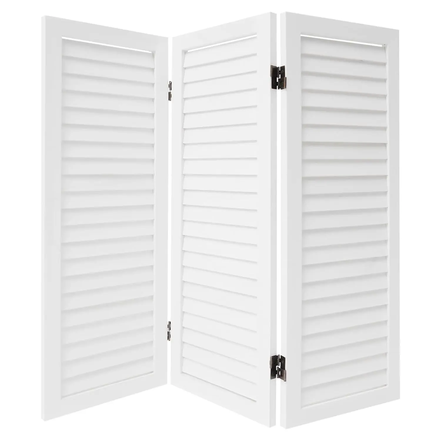 3 Panel Room Divider Screen, Wood Room Partitions for Home Office & Bedroom