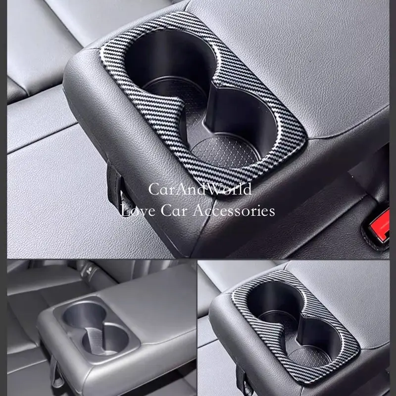 

Interior Rear Seat Armrest Water Cup Holder Frame Cover Trims For Nissan X-Trail T33 Rogue Qashqai J12 2021-2026 Car Accessories
