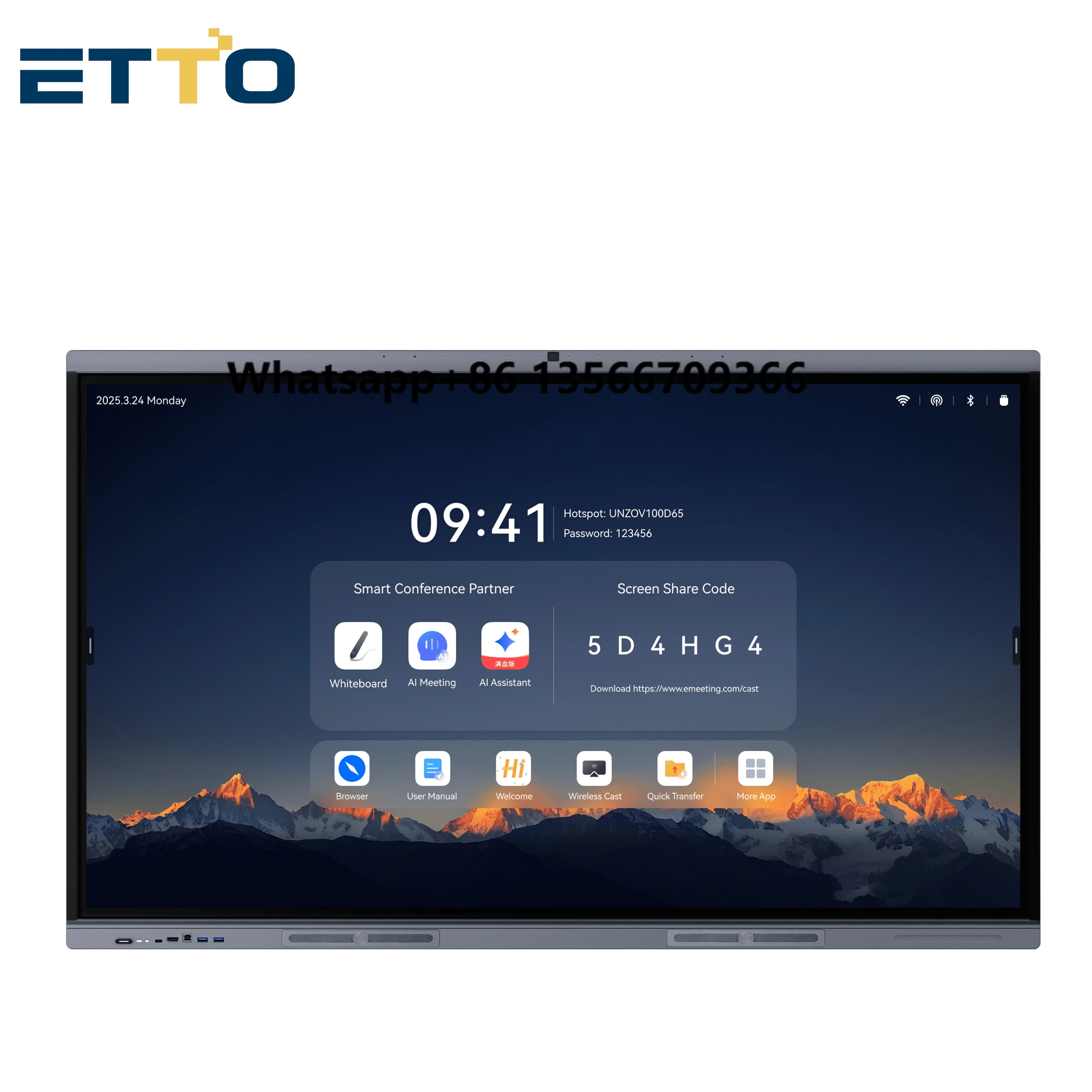 

Electronic All-in-one Touch Screen Multi-device Compatible AI Smart Interactive Board for Education and Business
