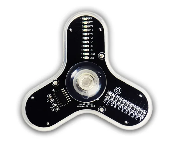 LED جيروسكوب ببصمة الإصبع صنع عدة 3-ورقة الجيروسكوب الباعث للضوء لتقوم بها بنفسك طقم قطع غيار متعة علوي لحام لوحة دوائر كهربائية عدة