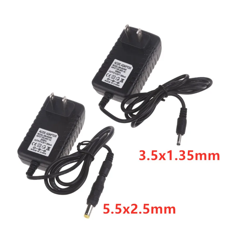 Universal AC 110-240V adapter DC 4.5V 300mAh 3A Power Supply Adapter US plug 3.5x1.35mm 5.5x2.5mm Connector for LED Light