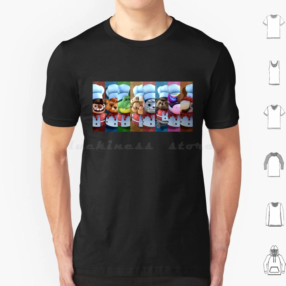 Overcooked Cooking Video Game T Shirt Cotton Men Women DIY Print Overcooked Cooking Overcook Gourmet Games Fun Games Beth