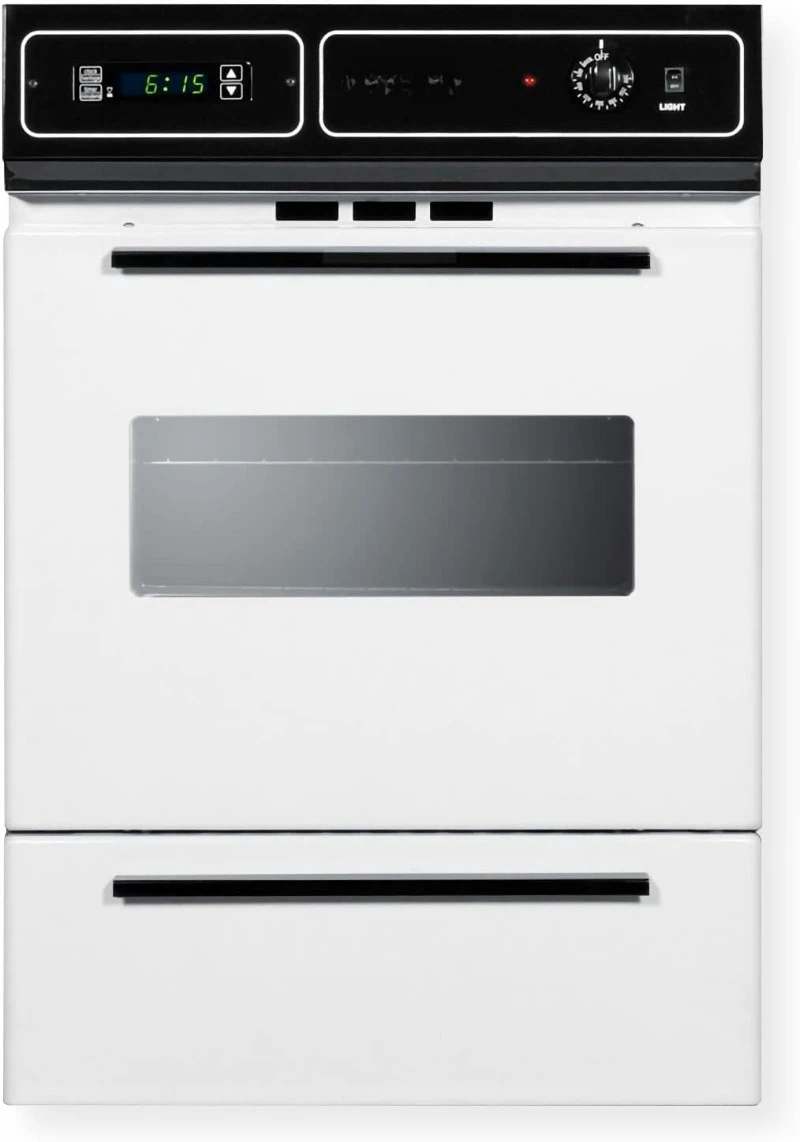 

WTM7212KW 24" Wide Gas Wall Oven with Electronic Ignition, Digital Clock/Timer, Interior Light, Lower Broiler C