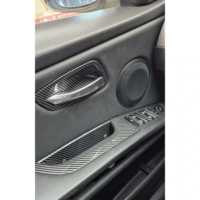 E90 E91 E92 E93 Carbon Auto-Innenausstattung Türgriffabdeckung für BMW 3er Serie E90 E91 E92 E93 2005-2012 – Detail 3